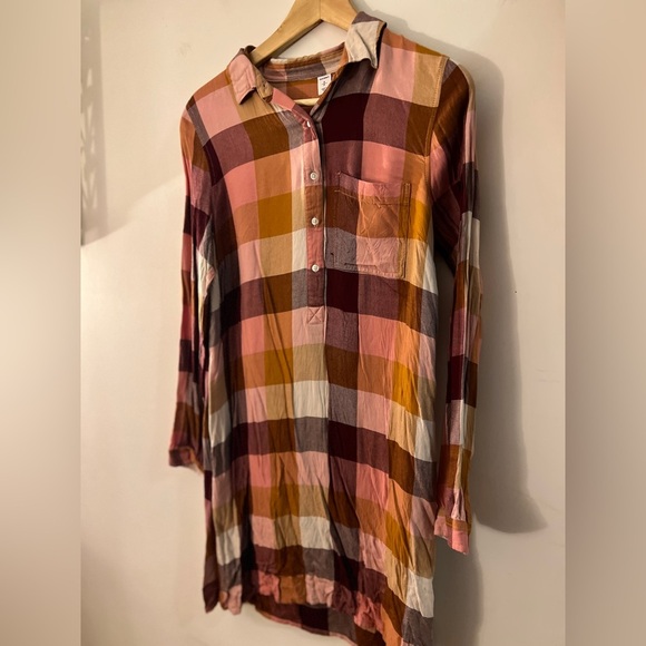 Old Navy Plaid Button-Up Shirt Dress S - Picture 1 of 9